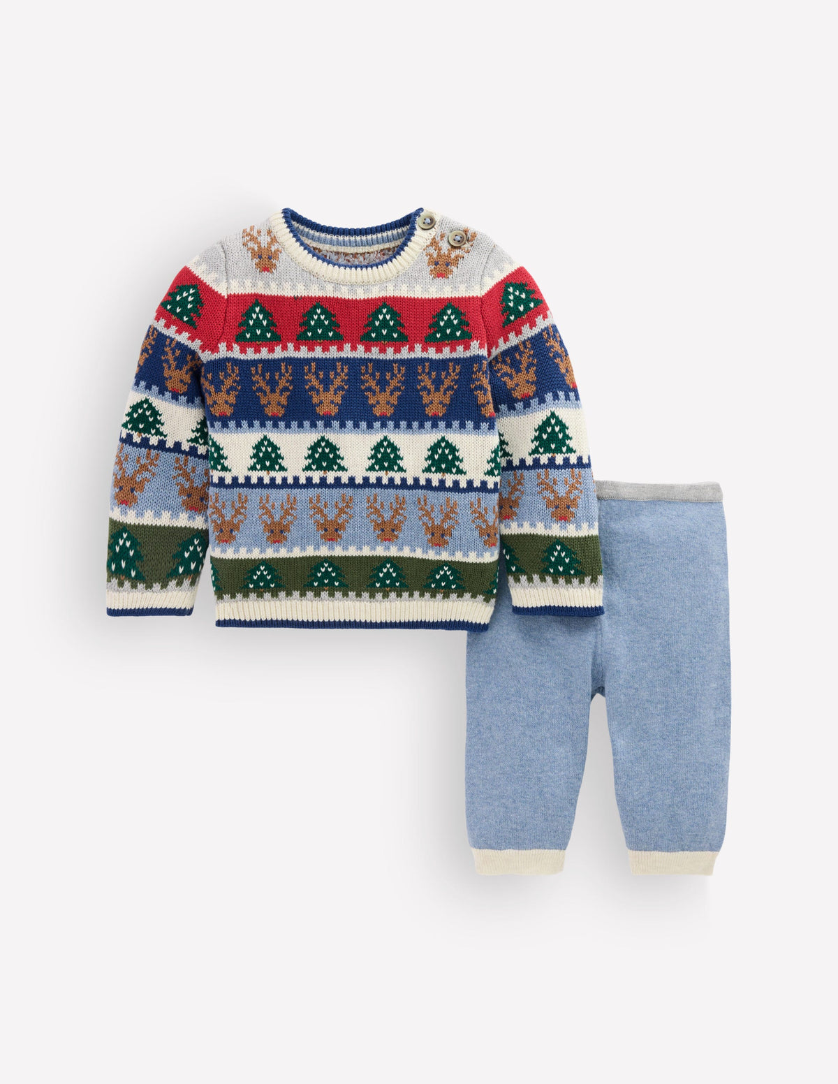 Fair Isle Knitted Play Set-Multi Festive-1