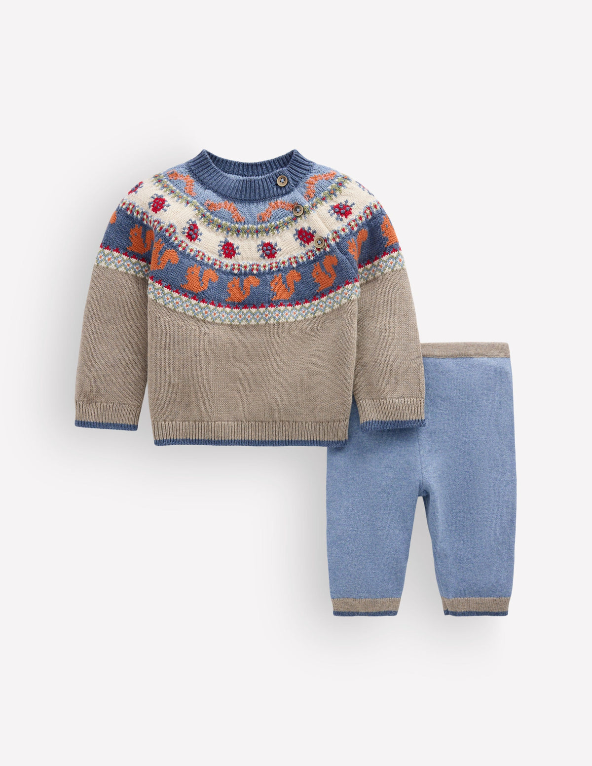 Fair Isle Knitted Play Set-Multi Woodland-2