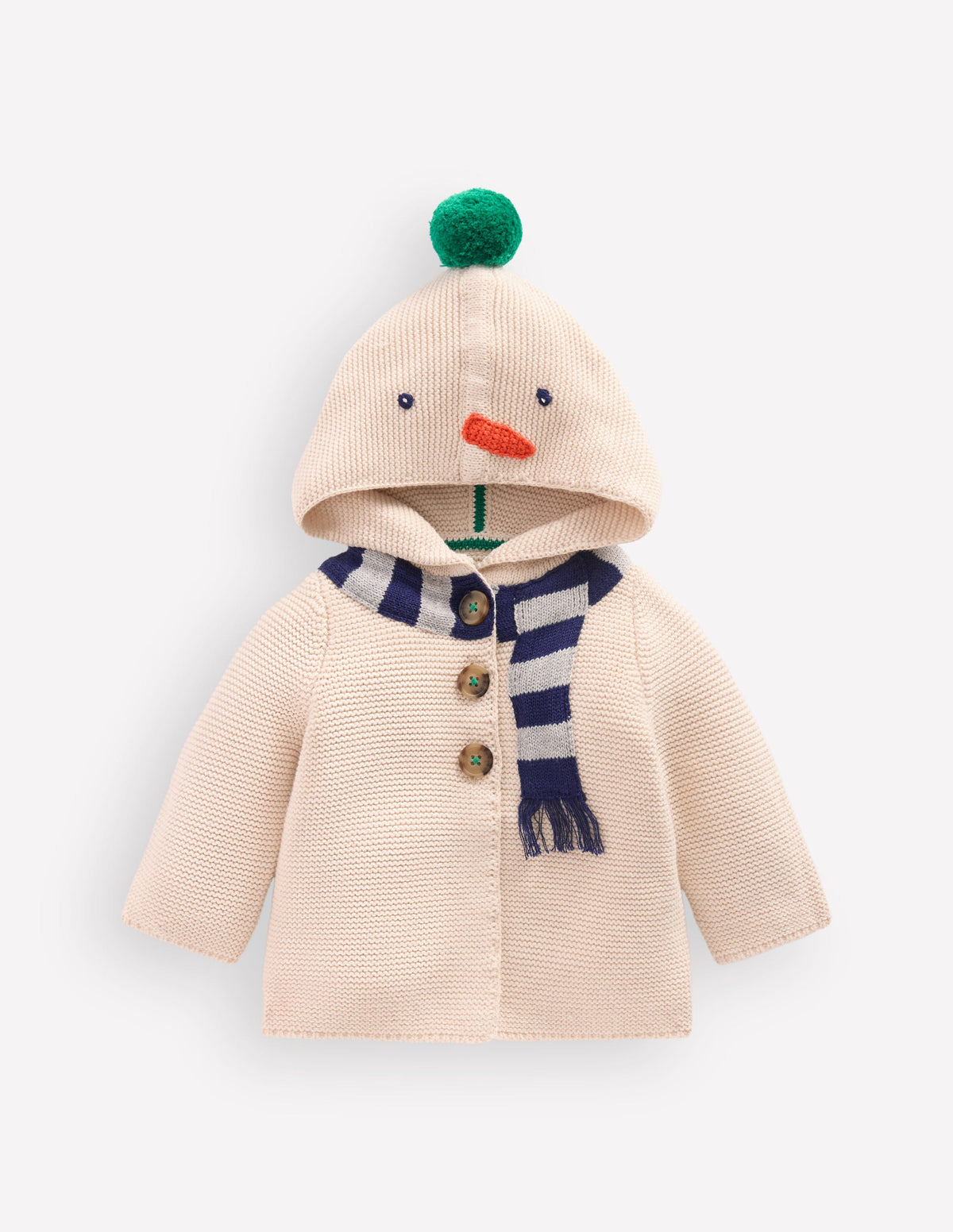Novelty Cotton Knitted Jacket-Snowman - Image 1
