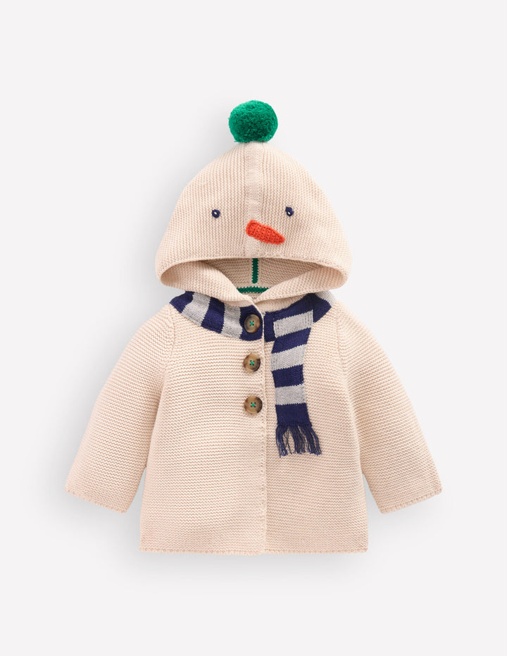 Novelty Cotton Knitted Jacket-Snowman