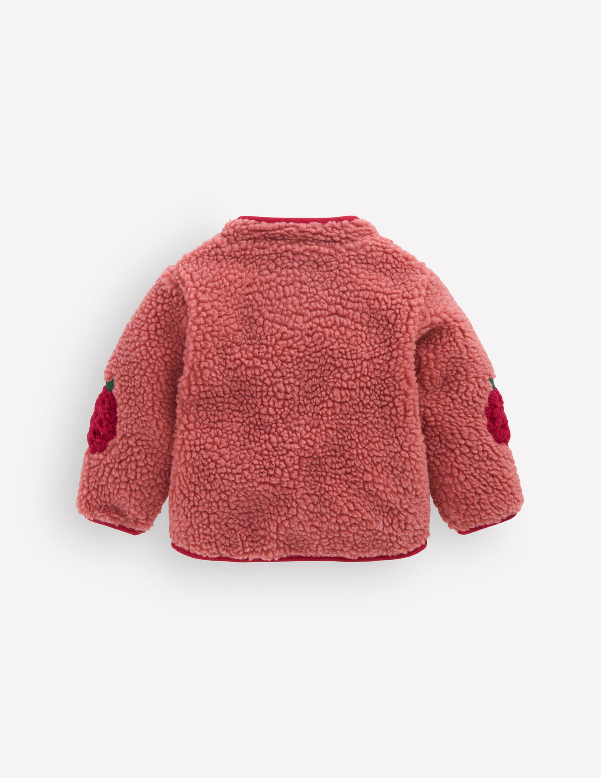 Cosy Borg Jacket-Rose Blackberry Applique-6