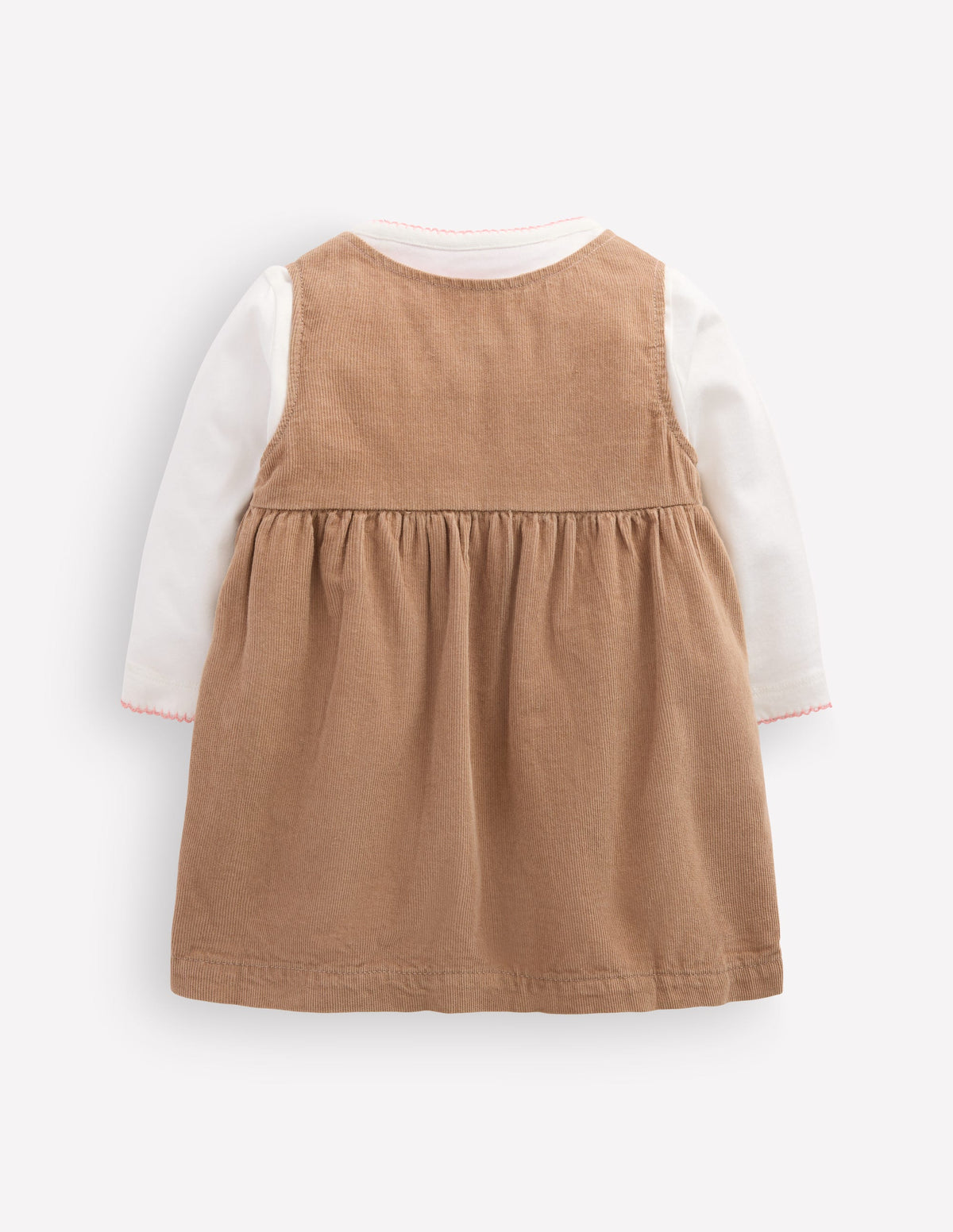 Embroidered Pinny Dress Set-Ginger Embroidery - Image 2