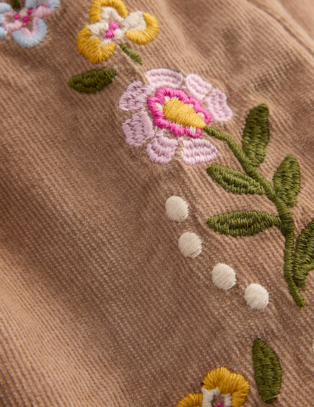 Embroidered Pinny Dress Set-Ginger Embroidery - Image 3