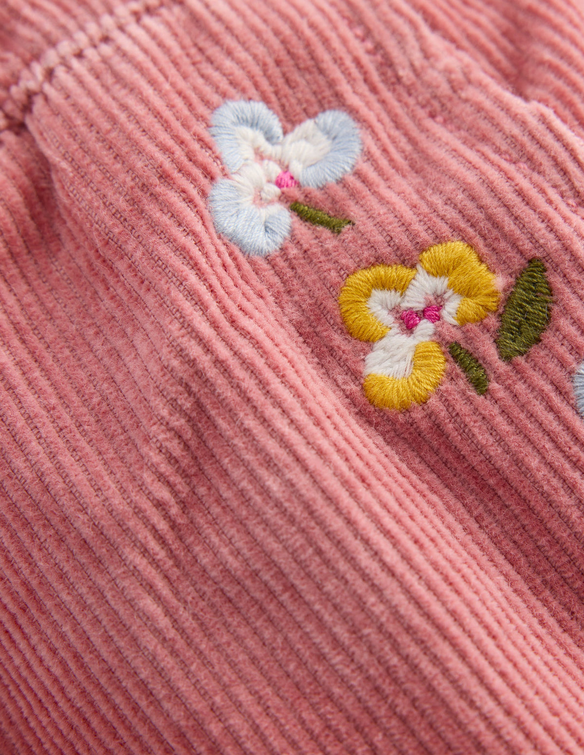 Cotton Cord Trousers-Pink - Image 3