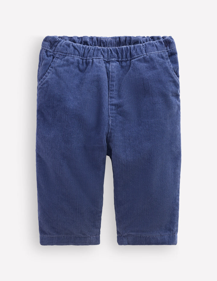 Cotton Cord Trousers-Blue