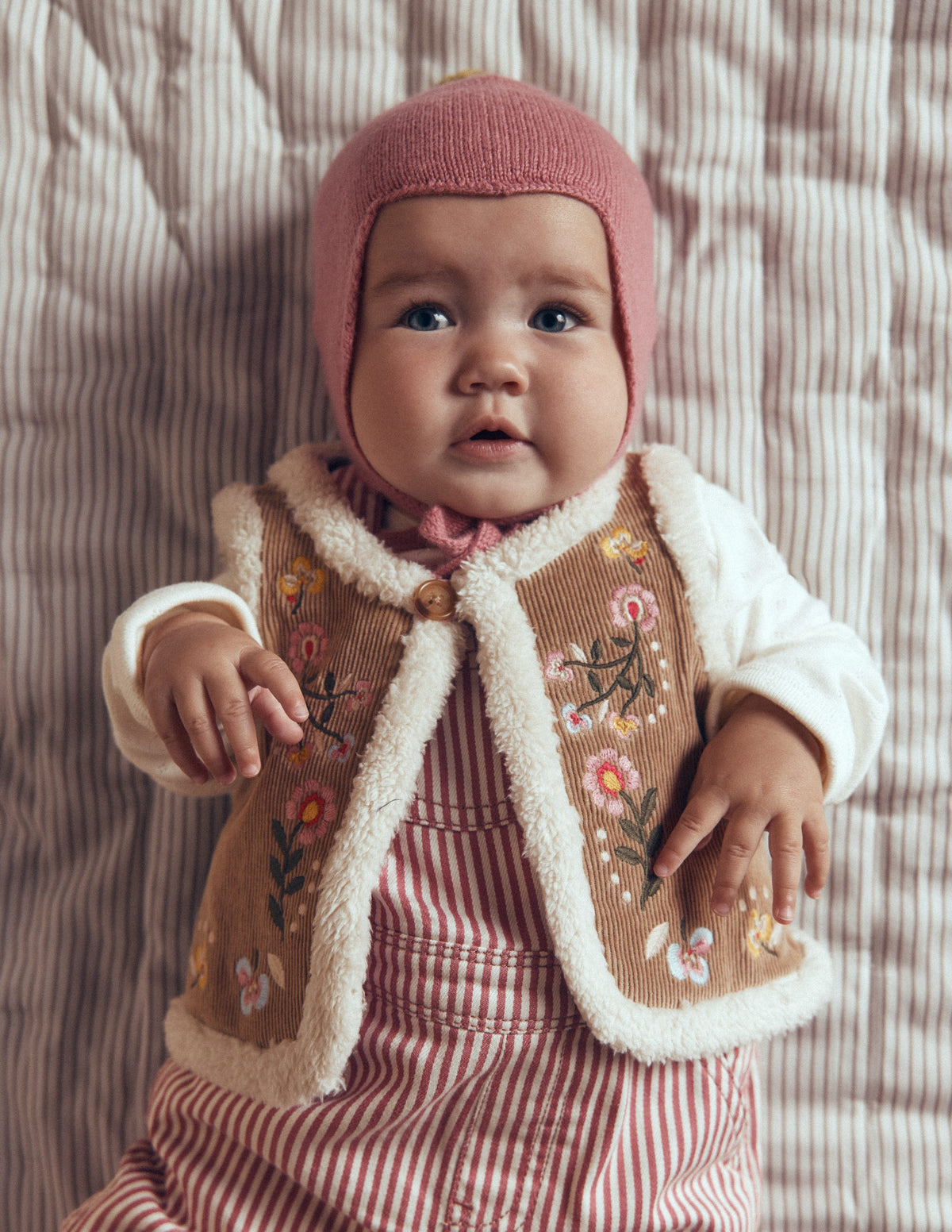 Embroidered Borg Gilet-Neutral Embroidery-2