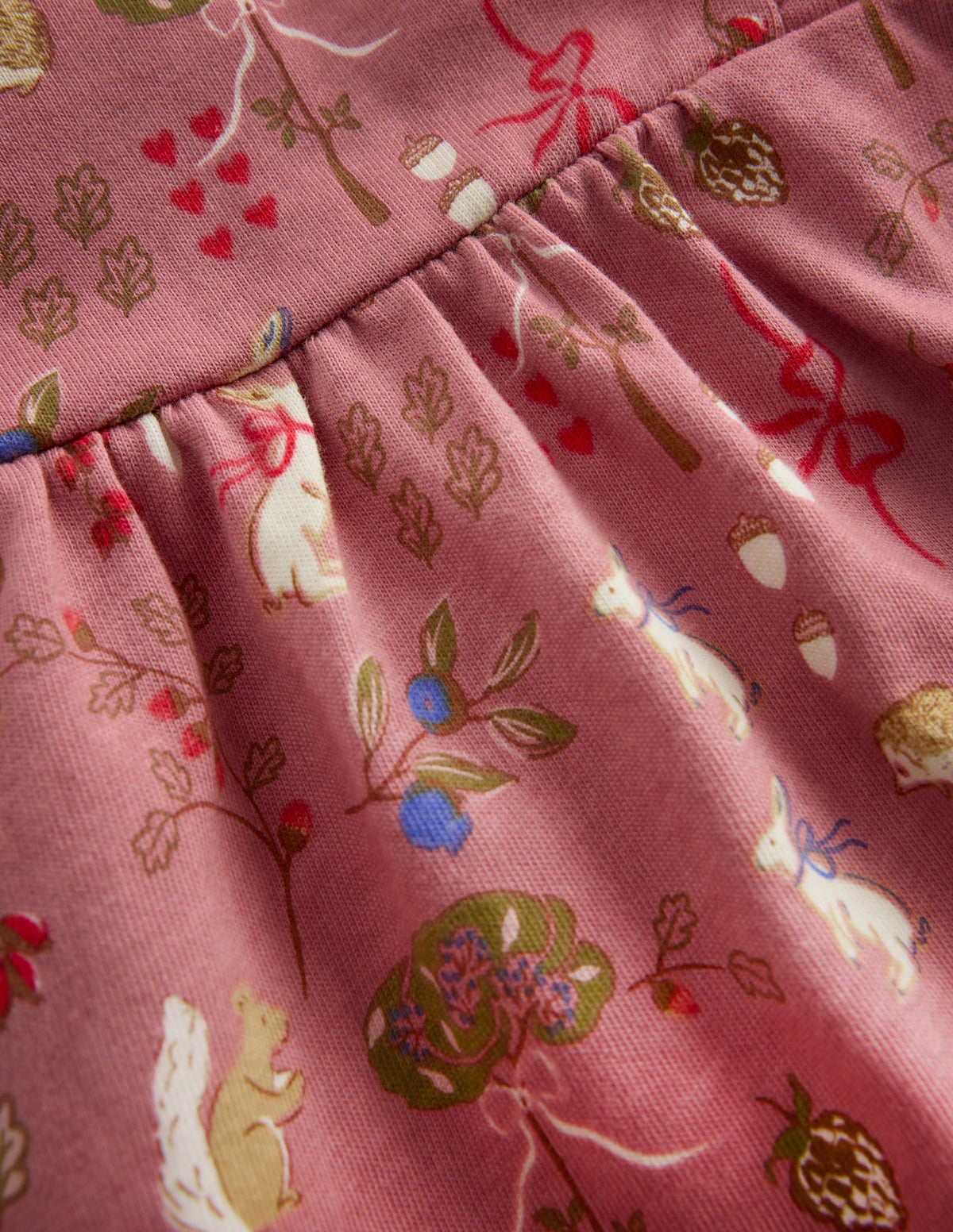 Jersey Tunic Set-Vintage Rose Woodland Friends-3