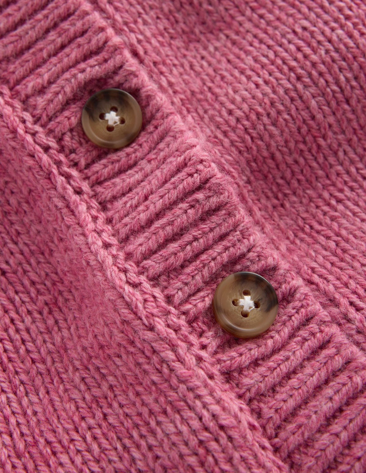 Chunky Cardigan-Pink Heather Marl-4