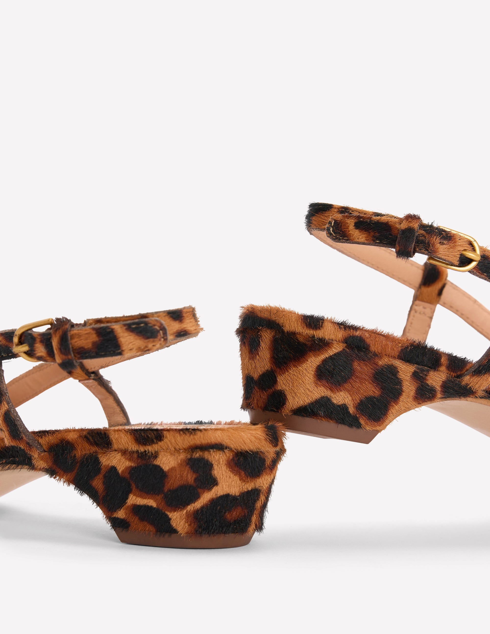 Mini Block Sling Backs-Classic Leopard - Image 5