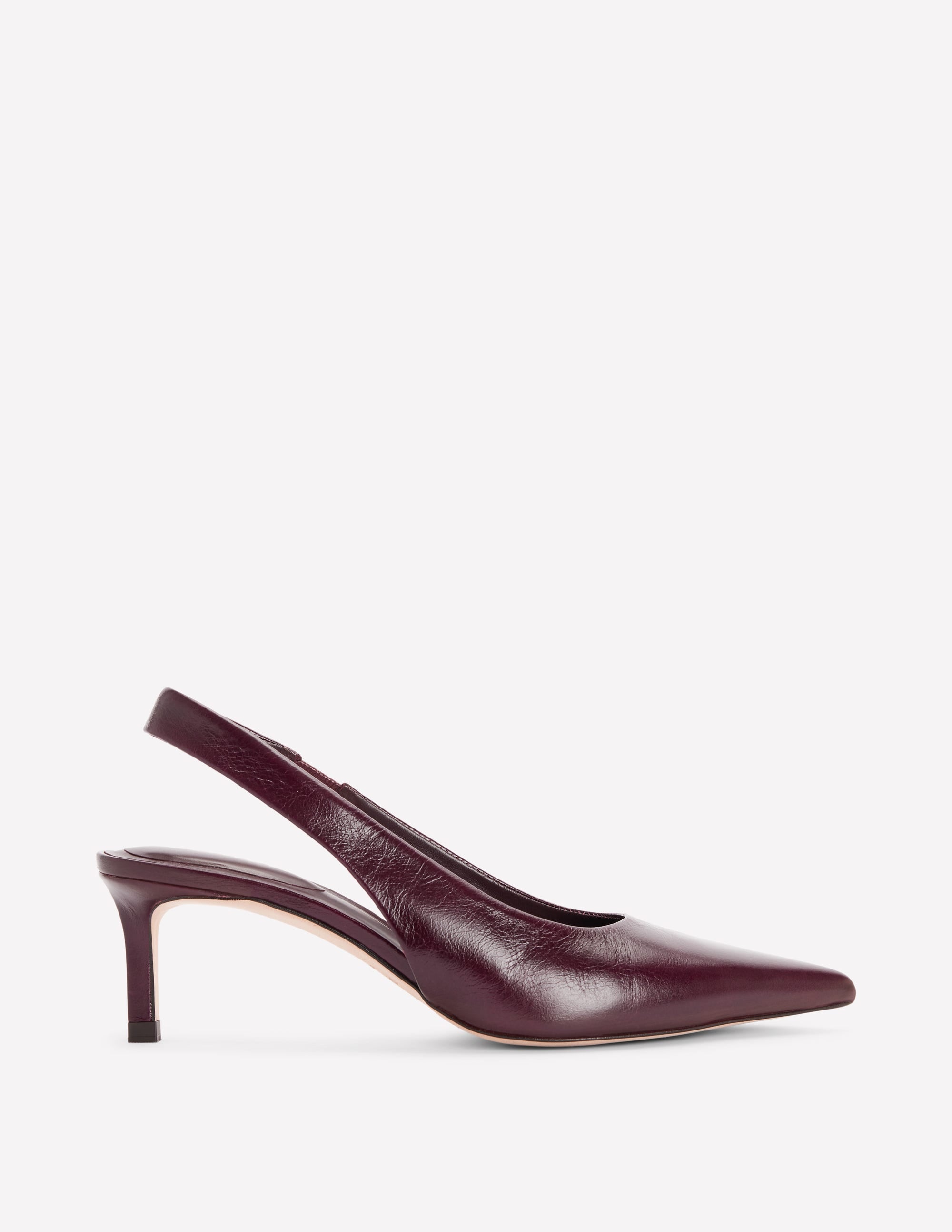 Hope Slingback Kitten Heels-Wine - Image 3