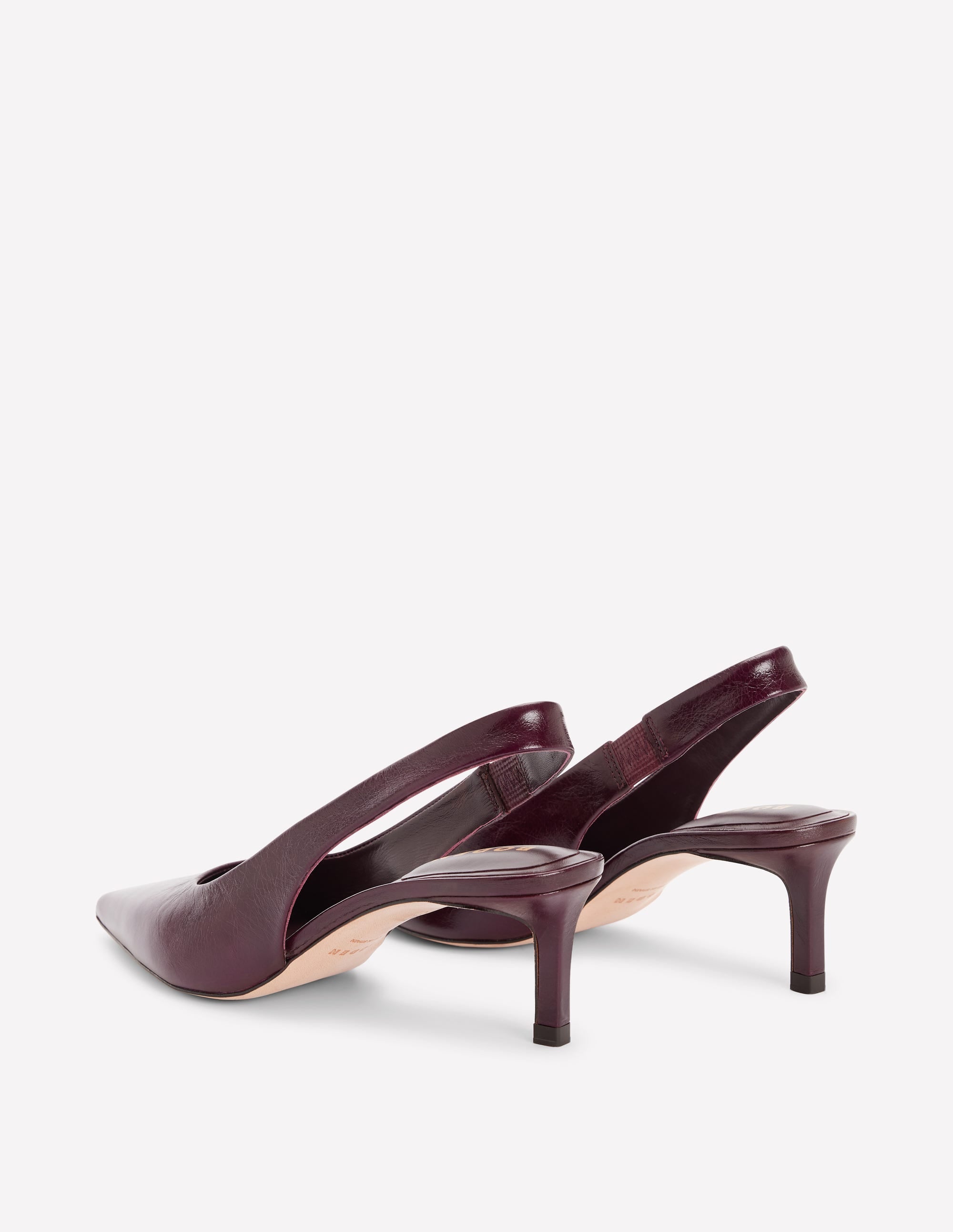 Hope Slingback Kitten Heels-Wine - Image 6