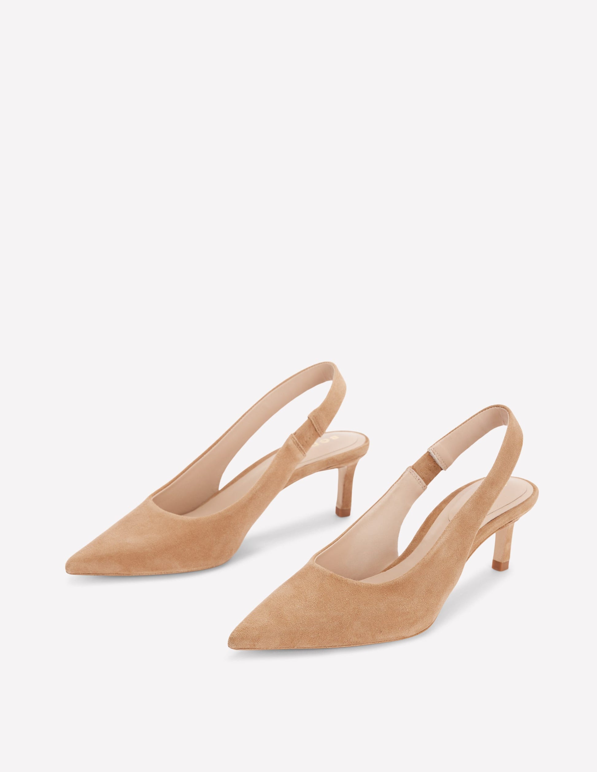 Hope Slingback Kitten Heels-Macchiato Suede-4