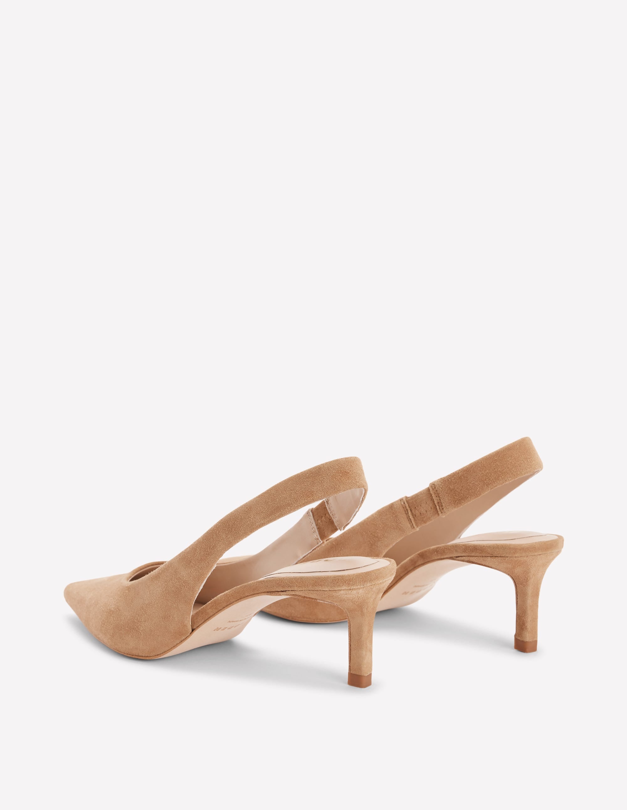 Hope Slingback Kitten Heels-Macchiato Suede - Image 6