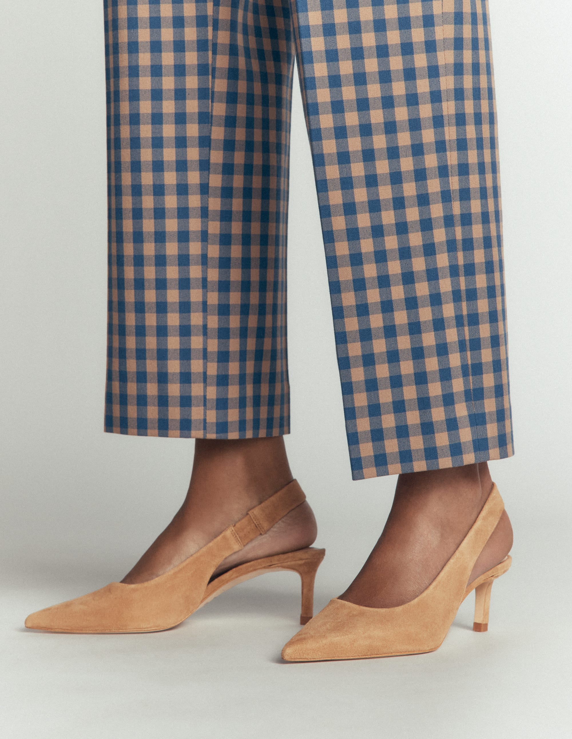 Hope Slingback Kitten Heels-Macchiato Suede - Image 2