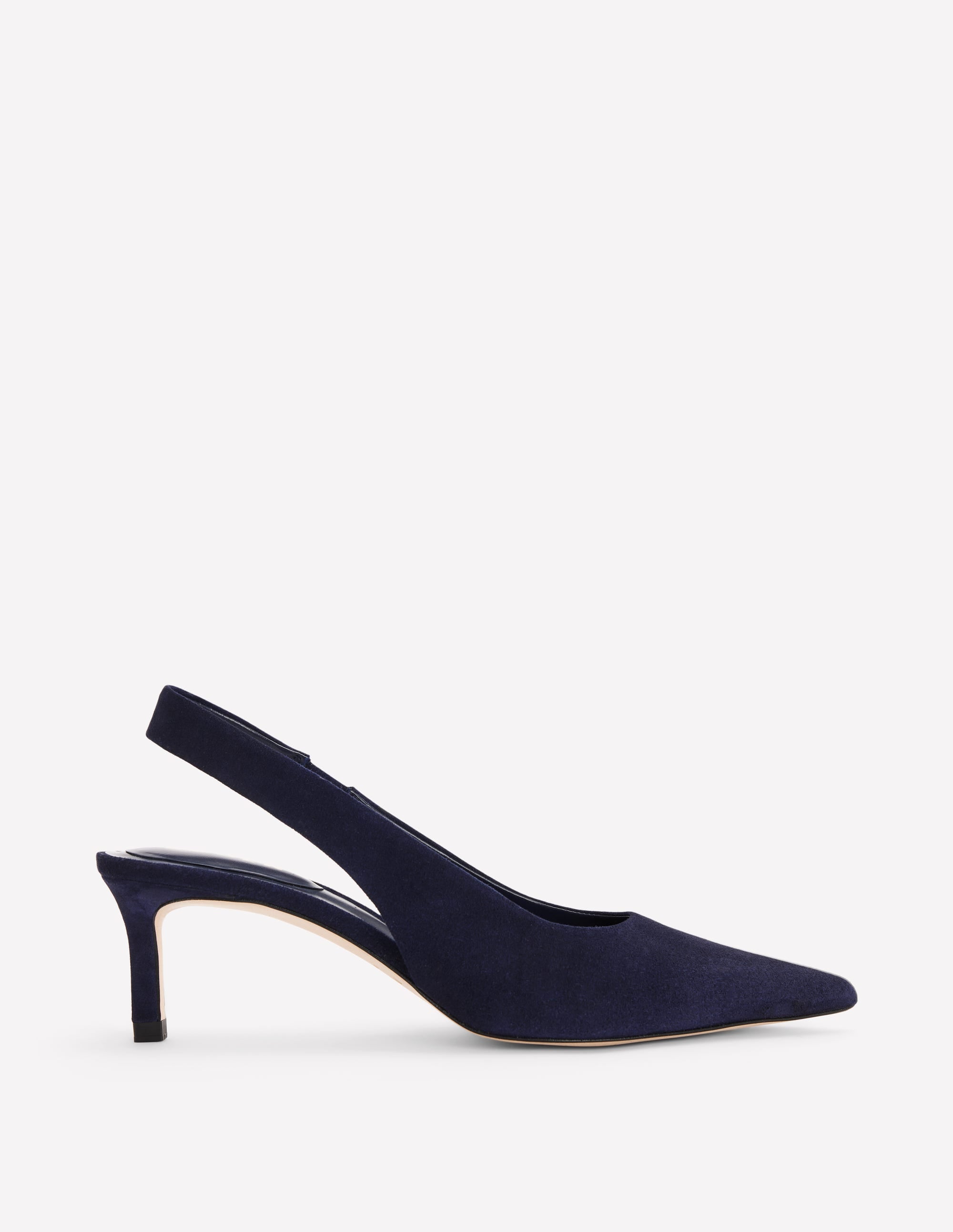 Hope Slingback Kitten Heels-Dark Navy - Image 2