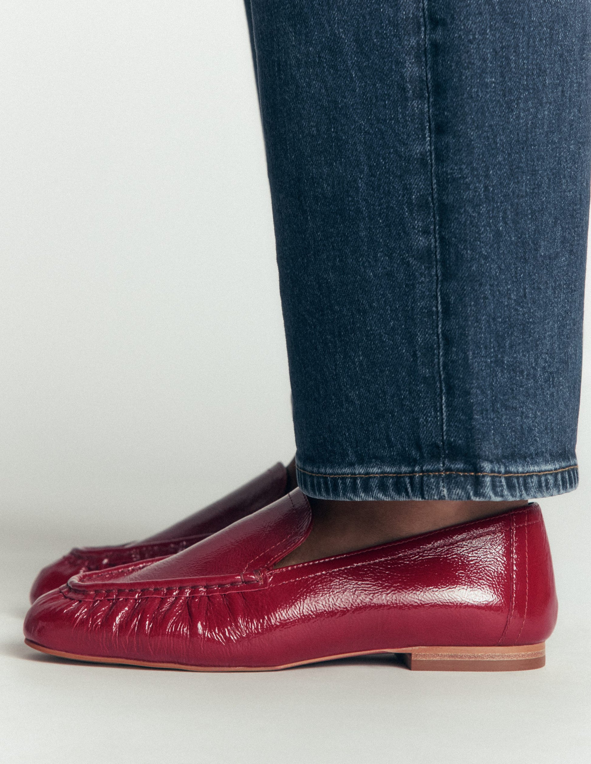 Dinah Everyday Flexi Loafers-Wine Patent-2