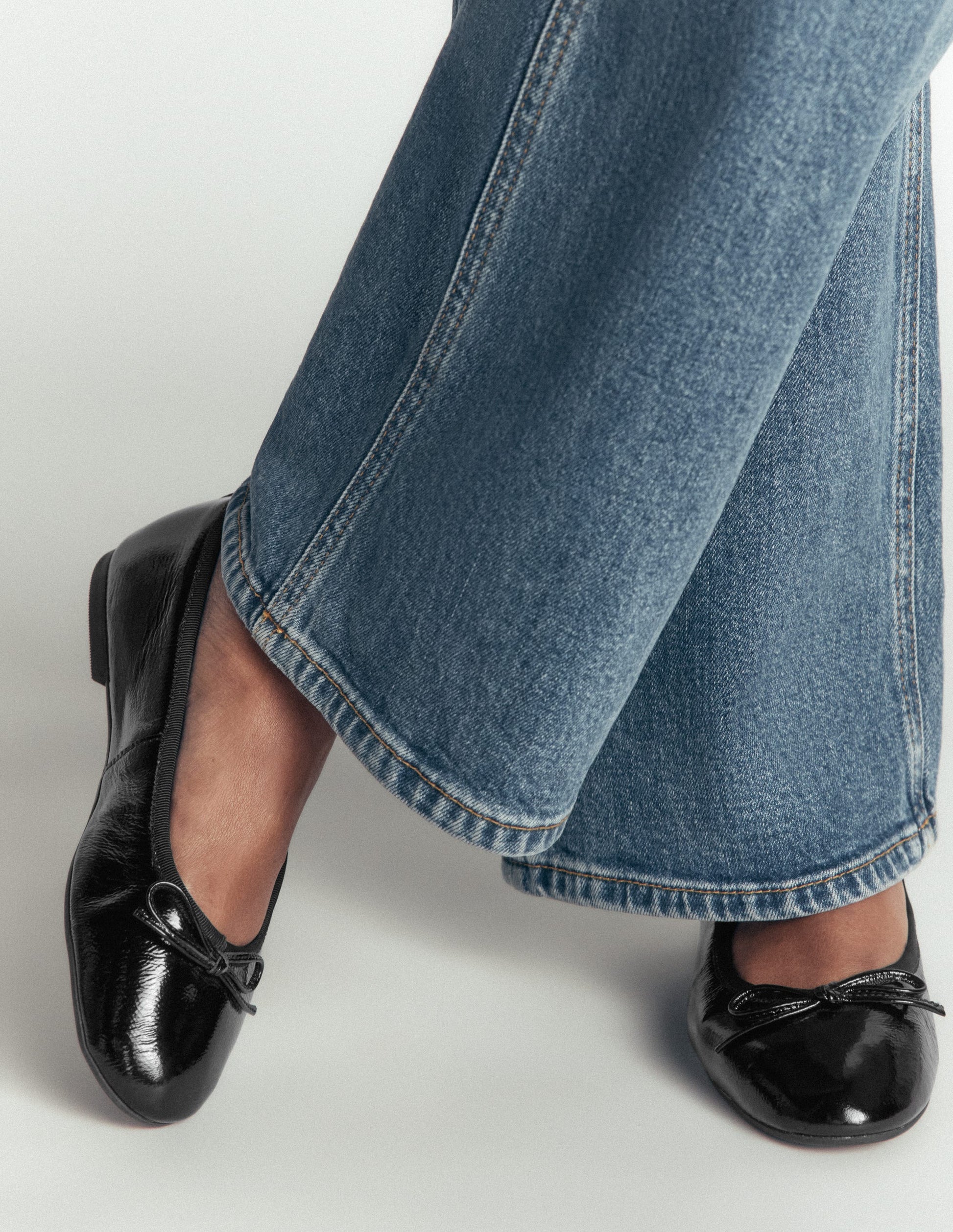 Patti Round Toe Ballet Flats-Black-1