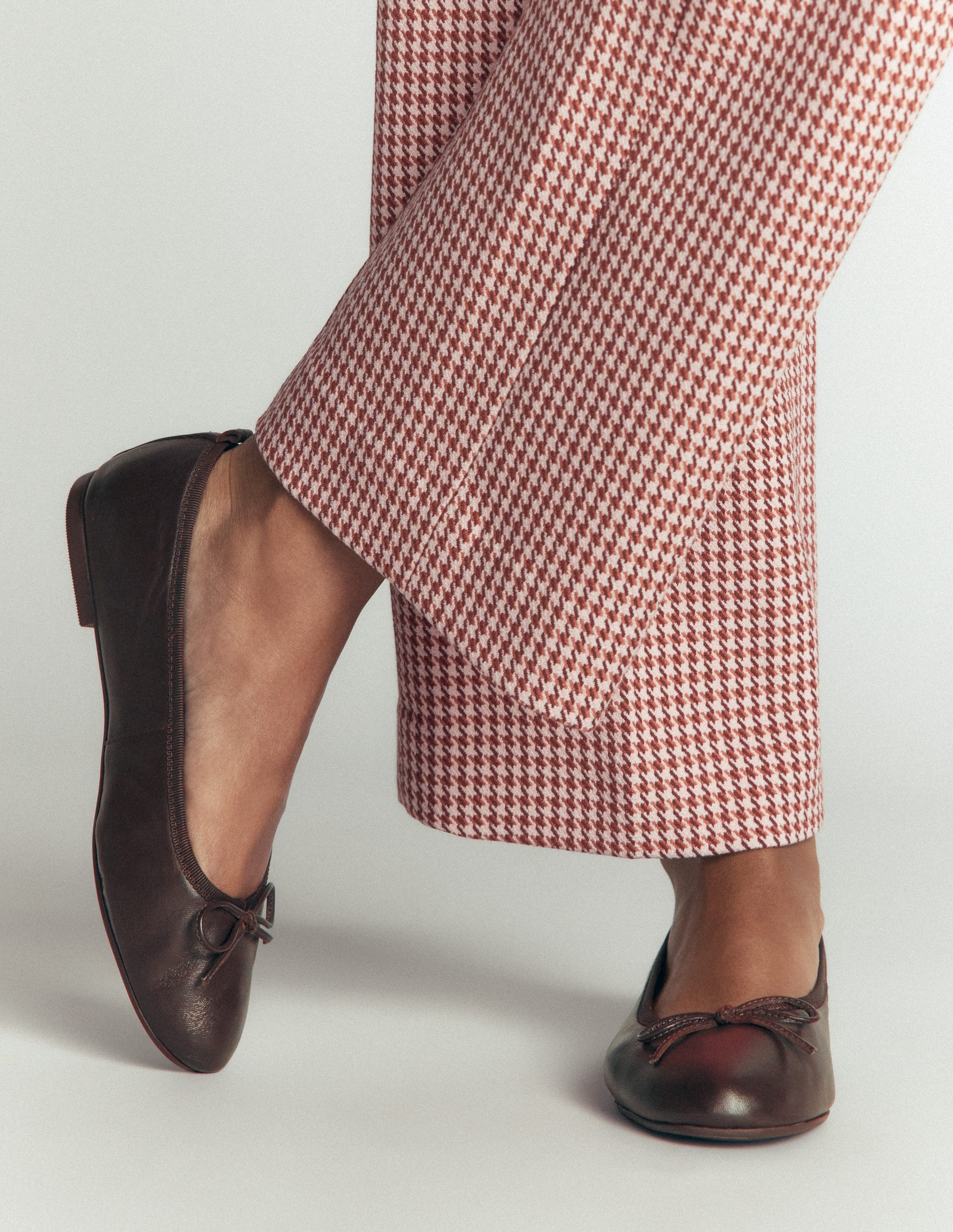 Patti Round Toe Ballet Flats-Bitter Chocolate-2