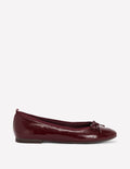 Patti Round Toe Ballet Flats-Oxblood