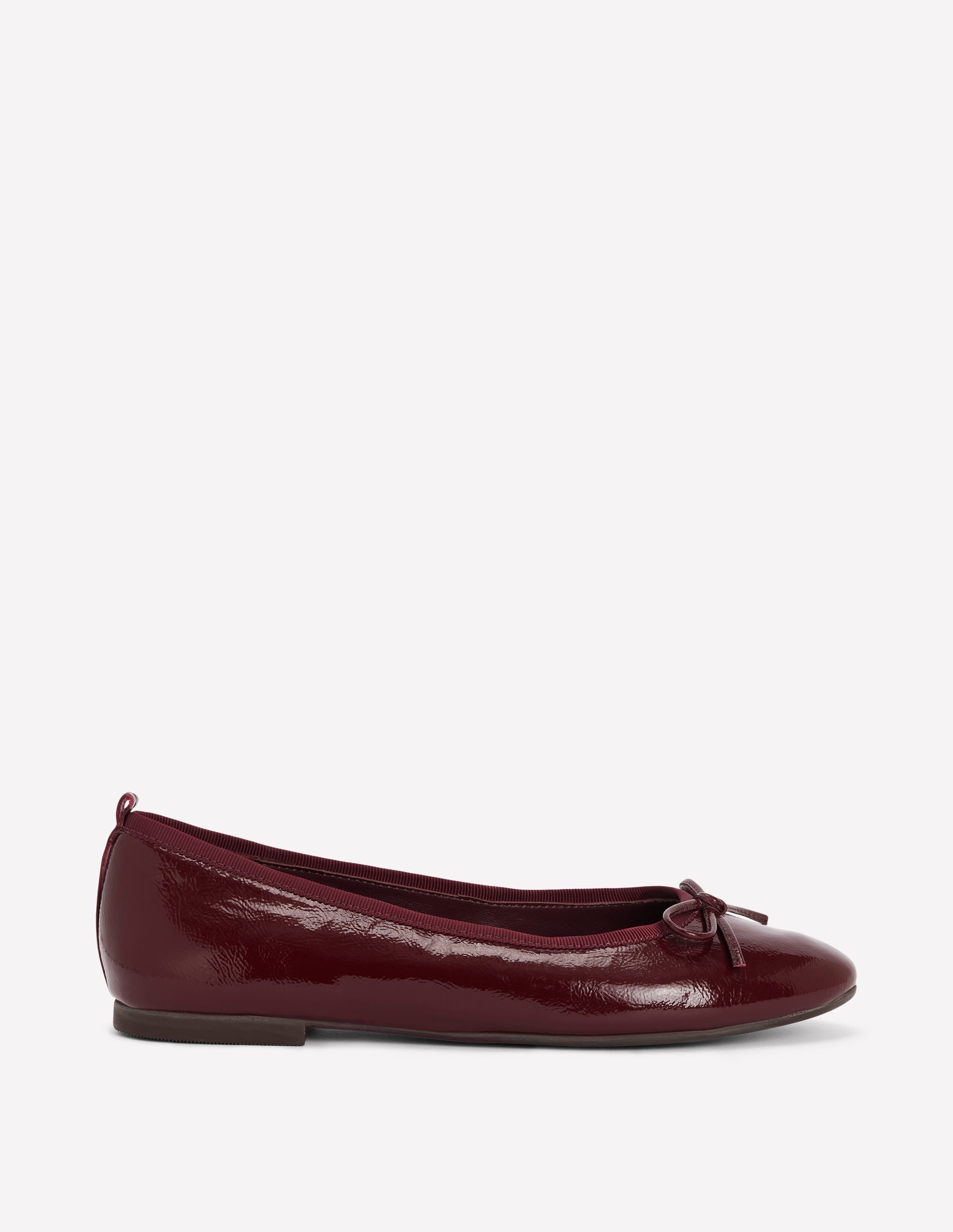 Patti Round Toe Ballet Flats-Oxblood - Image 1