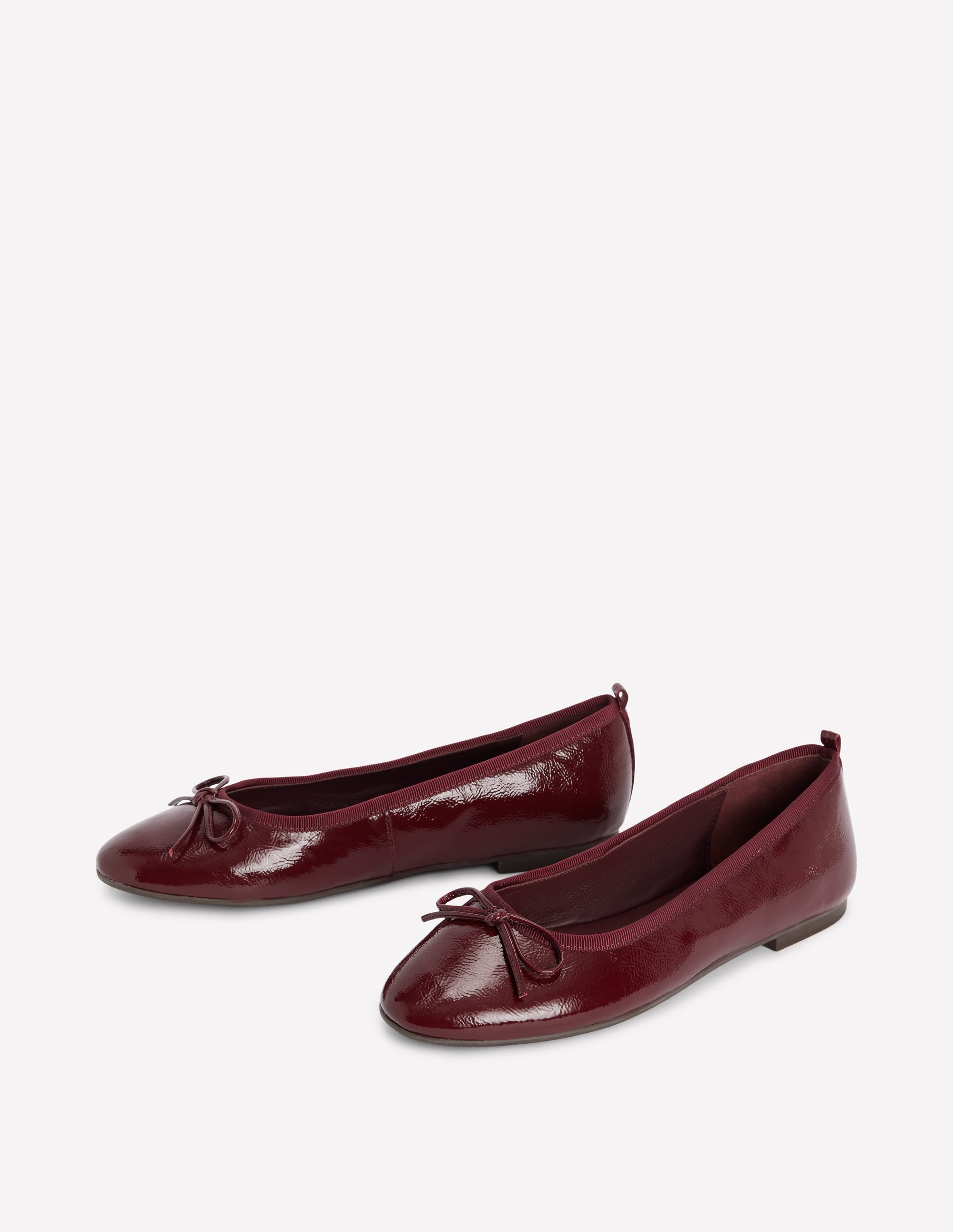 Patti Round Toe Ballet Flats-Oxblood - Image 3