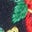 Patti Round Toe Ballet Flats-Navy Embroidered