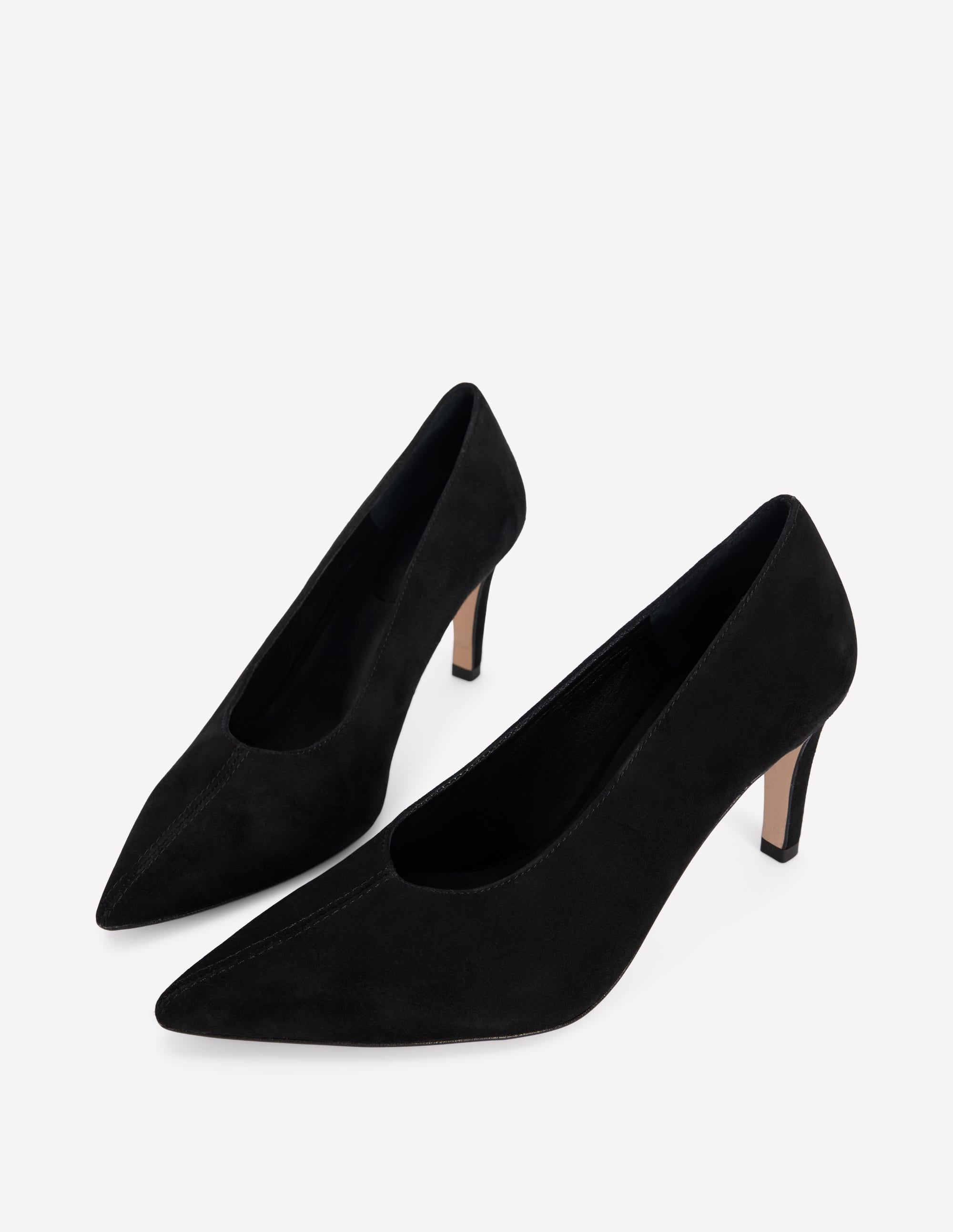Pointed Court Shoes-Black - Image 4