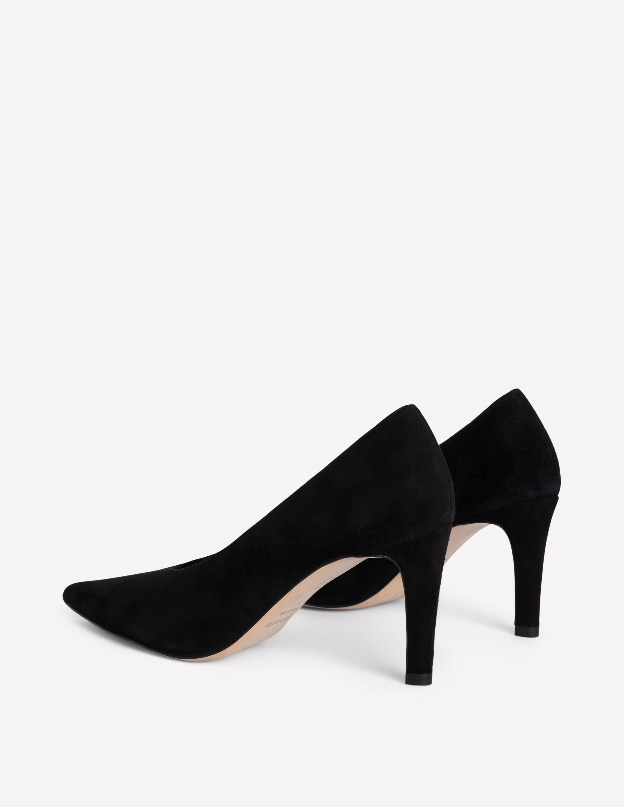 Pointed Court Shoes-Black - Image 5