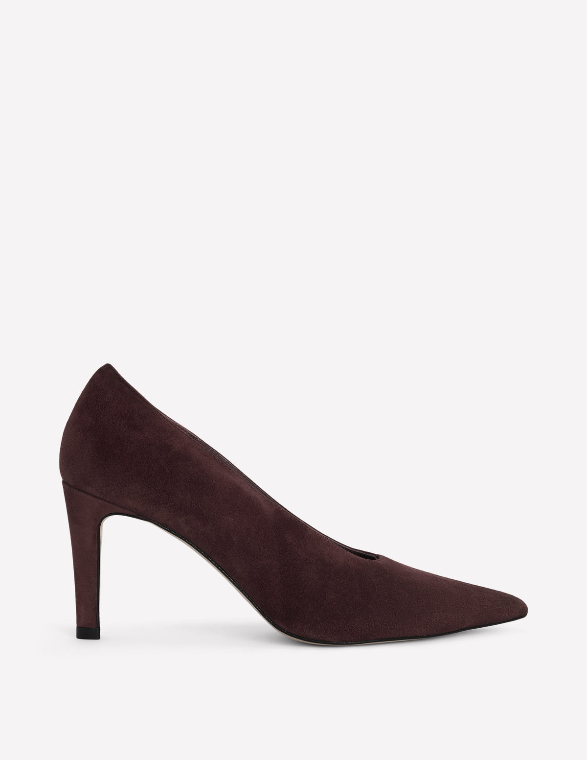 Pointed Court Shoes-Chocolate-1