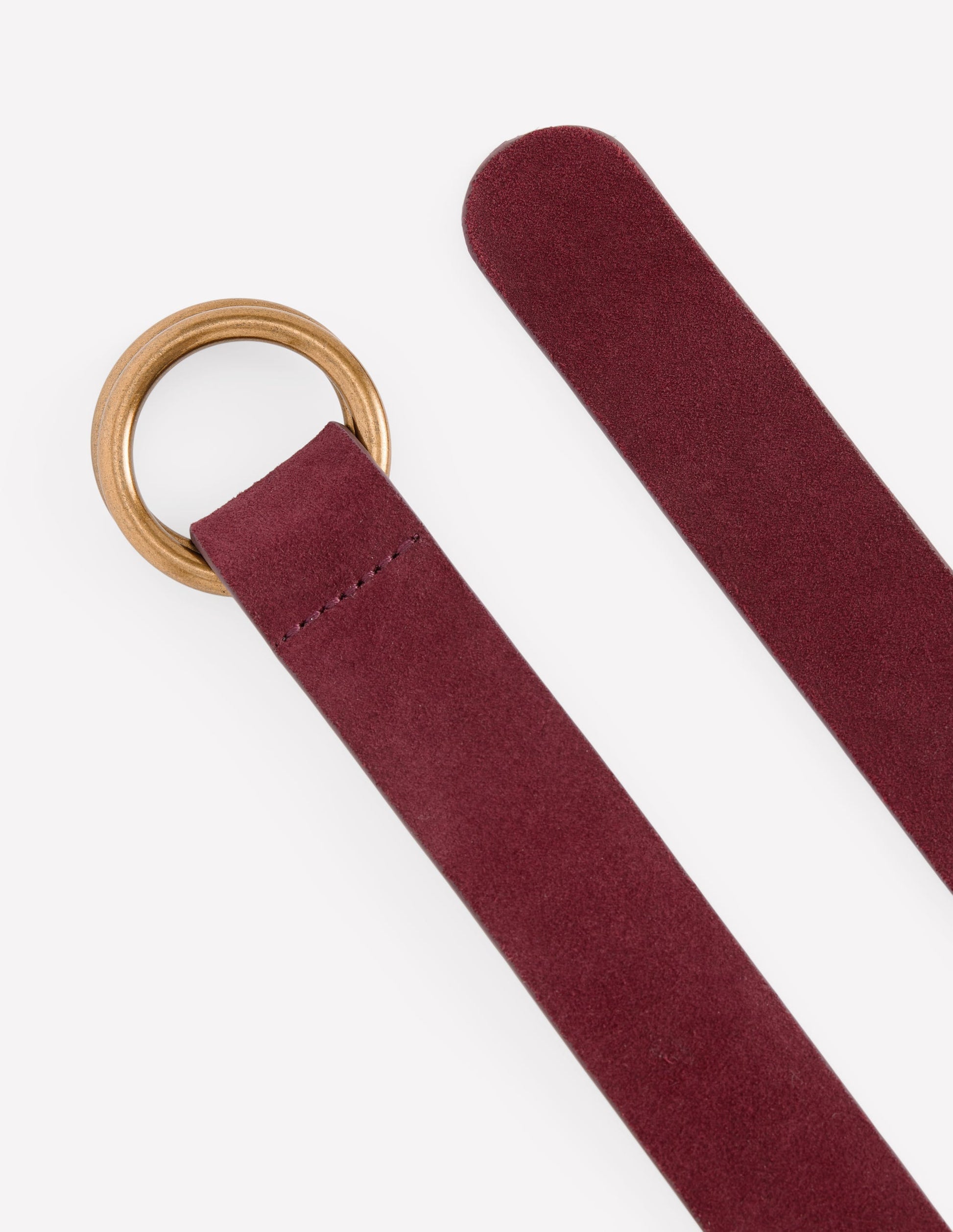 Double Ring Belt-Oxblood-3