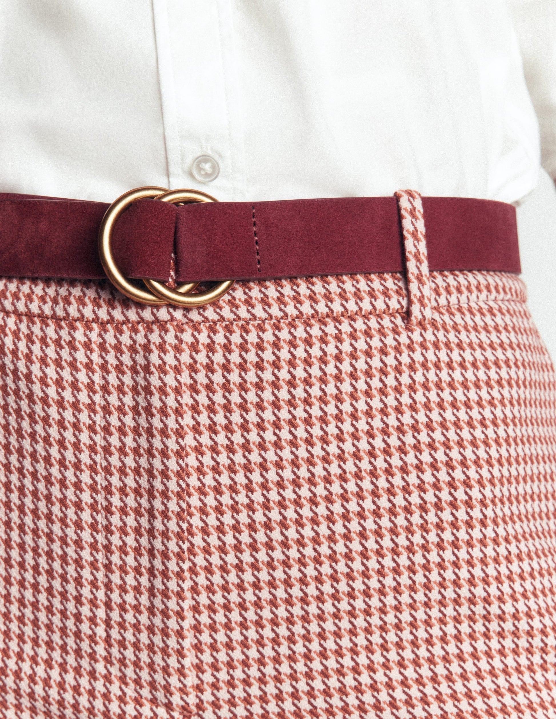Double Ring Belt-Oxblood-2