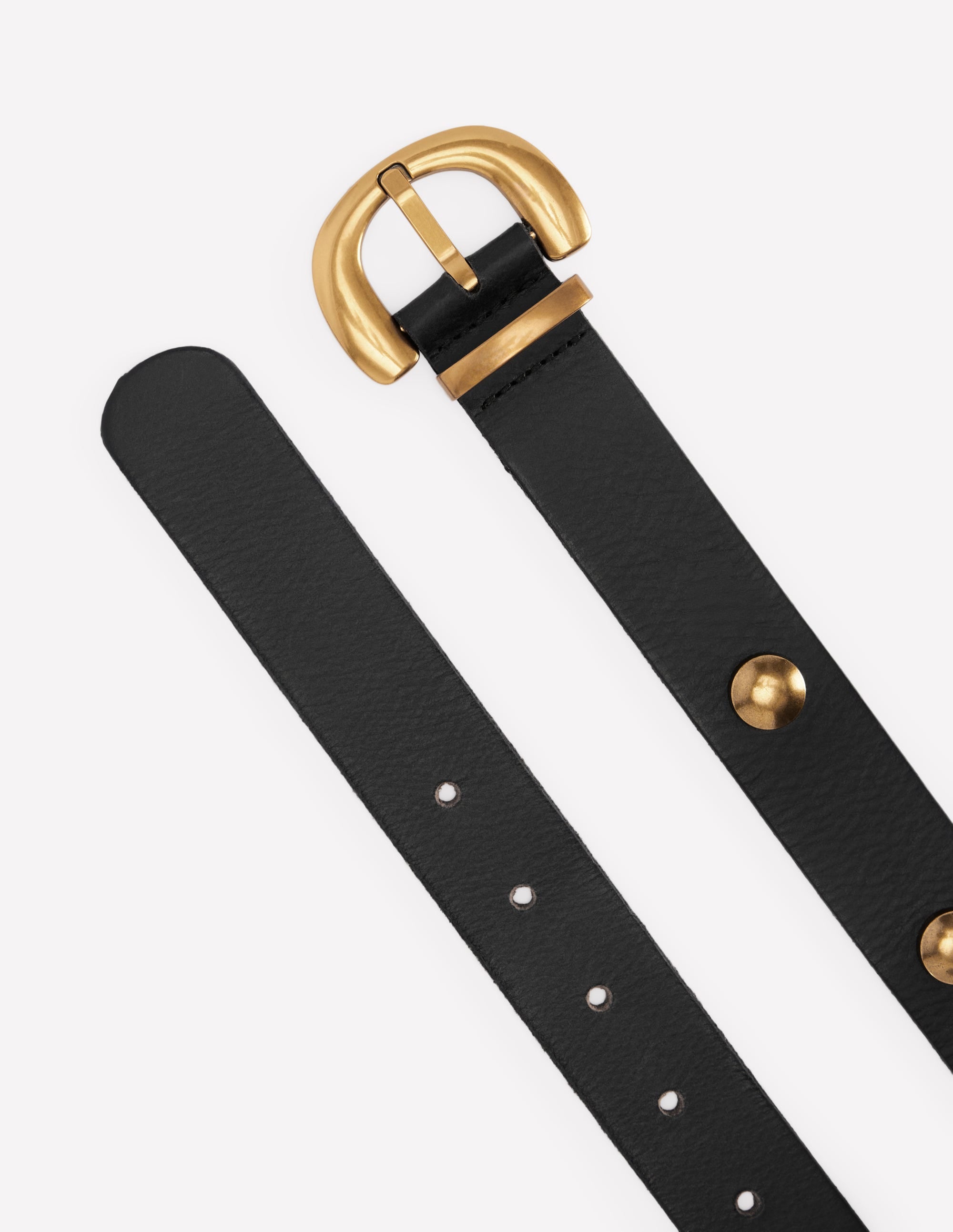 Stud Buckle Belt-Black - Image 3