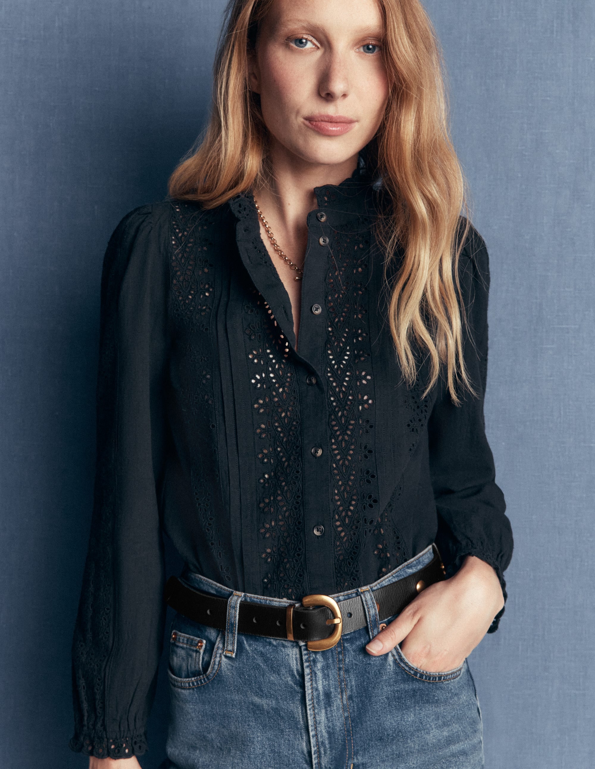 Stud Buckle Belt-Black - Image 2