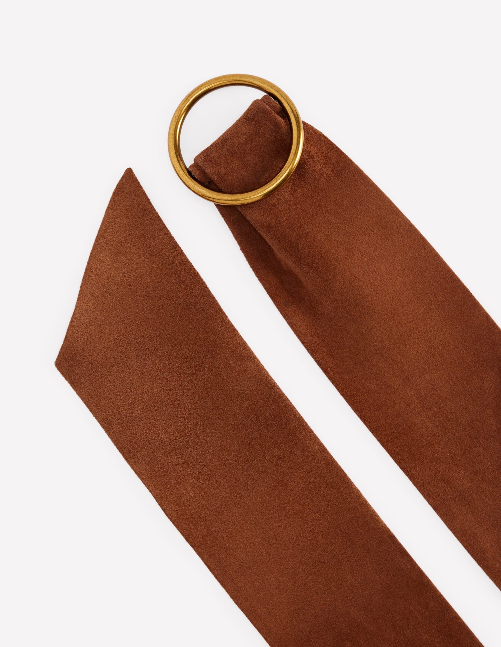 Wide Ring Waist Belt-Tan - Image 3