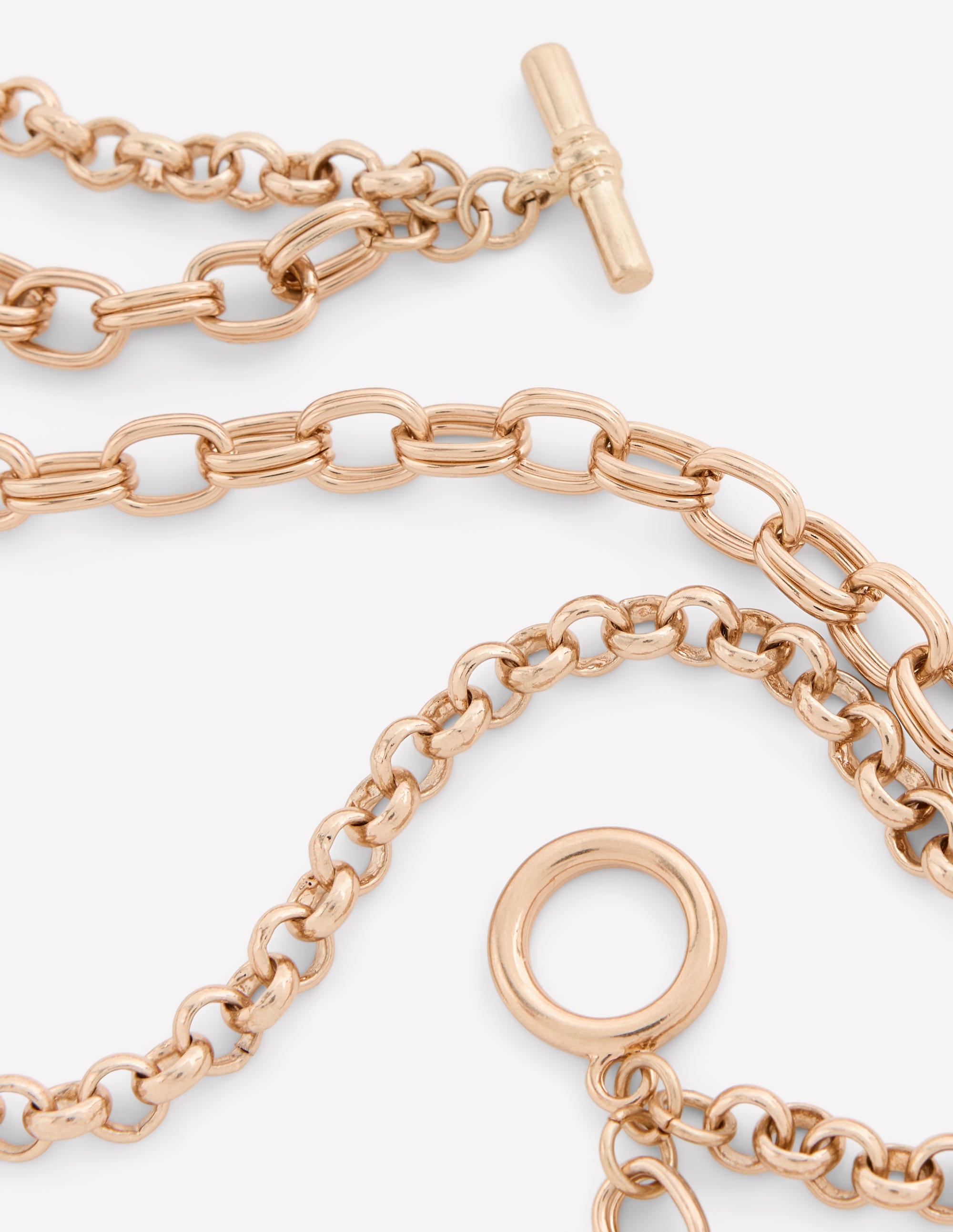 Chain Layer Necklace-Gold - Image 3
