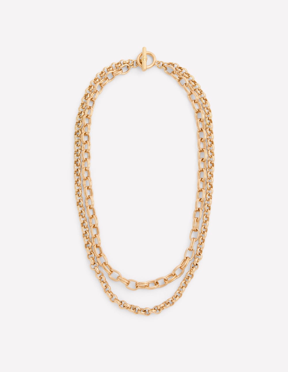 Chain Layer Necklace-Gold-2