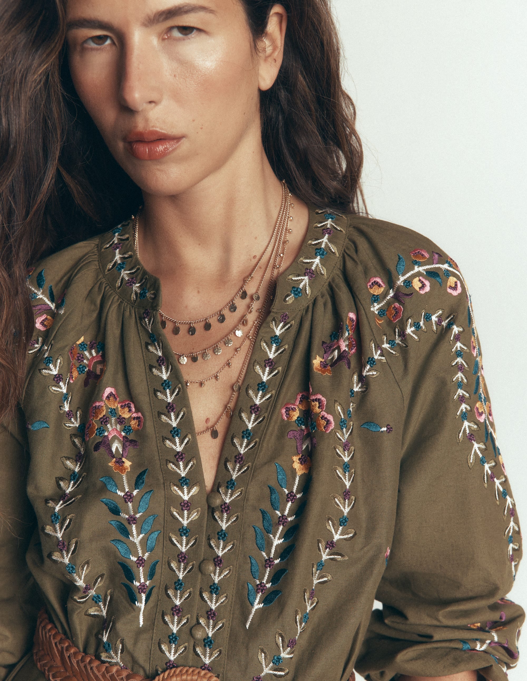 Metal Layering Necklace-Gold - Image 1