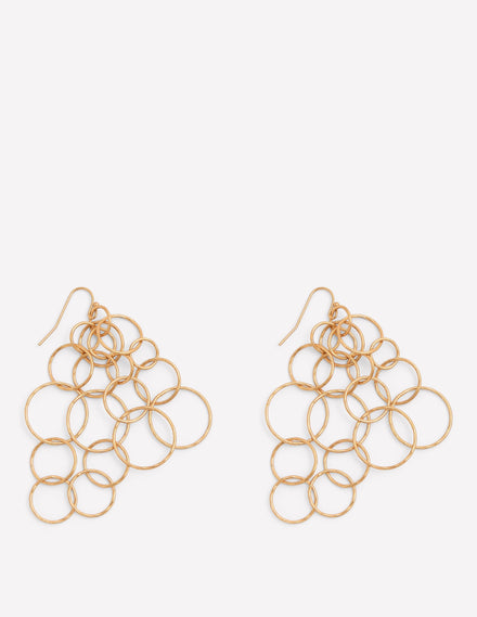 Ring Mega Earrings-Gold