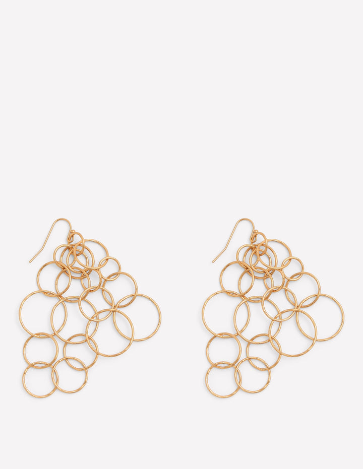Ring Mega Earrings-Gold