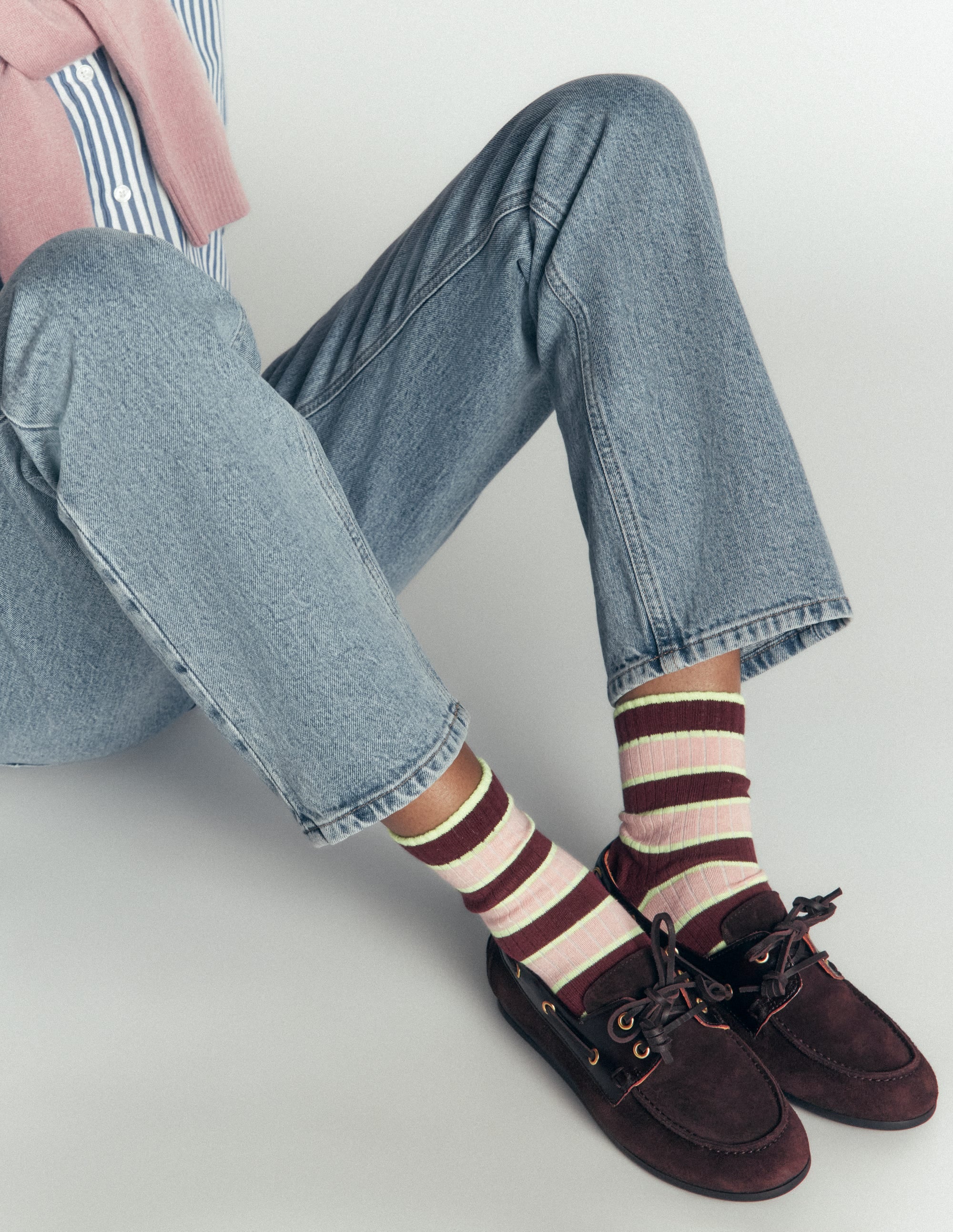 Neon Pop Stripe Socks 3-pack-Neon Stripe - Image 1