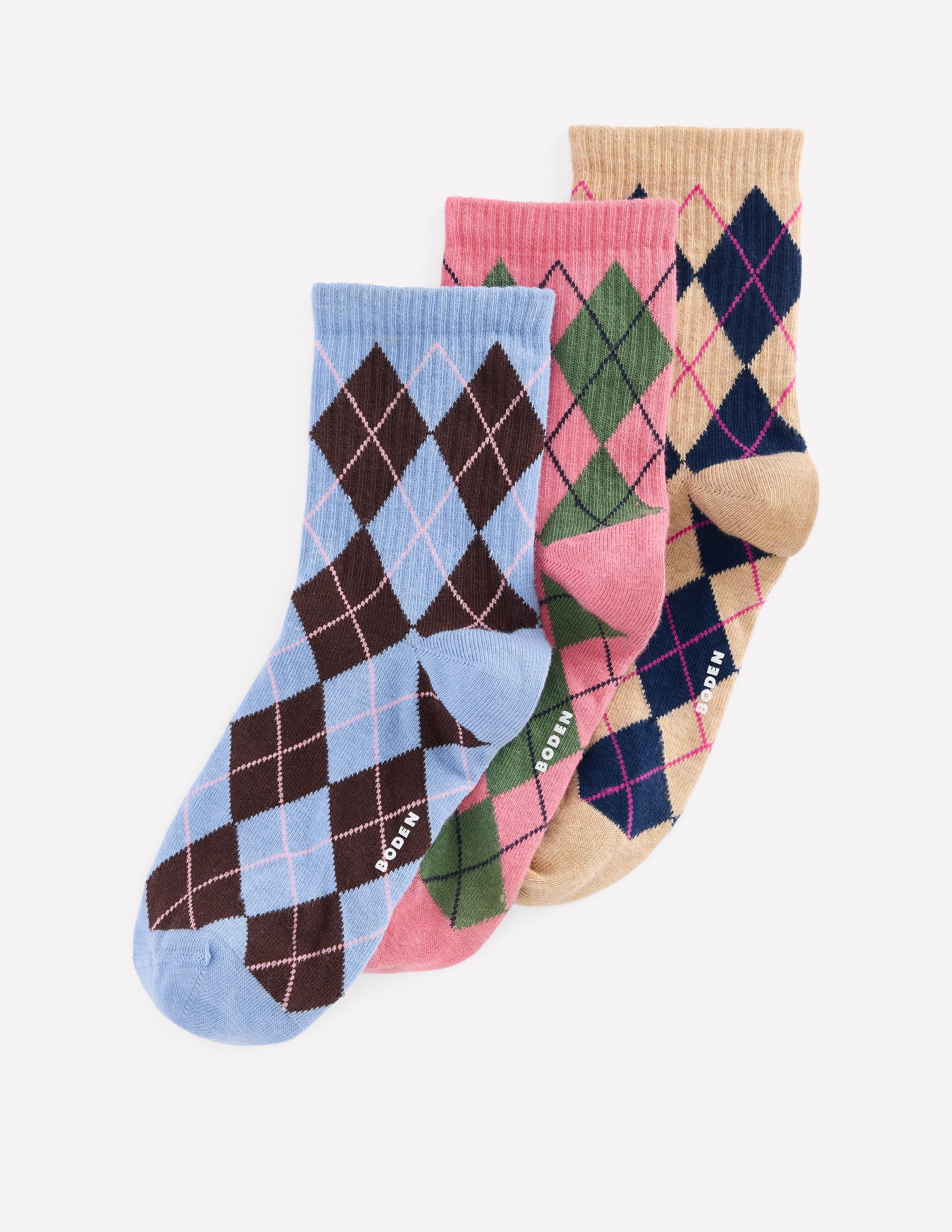 Argyle Socks 3-pack-Argyle Pack - Image 1