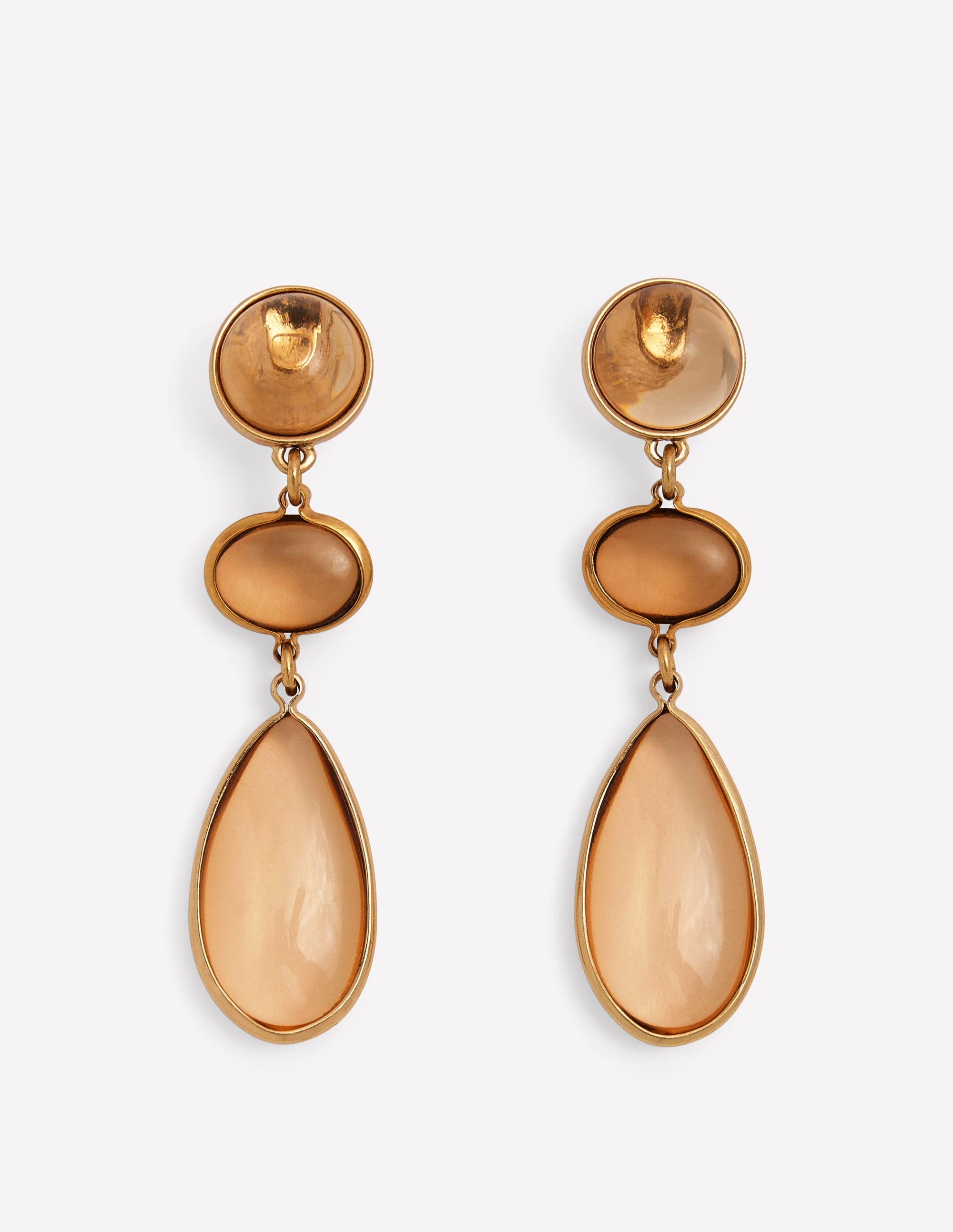 Jewel Tear Earrings-Topaz - Image 1