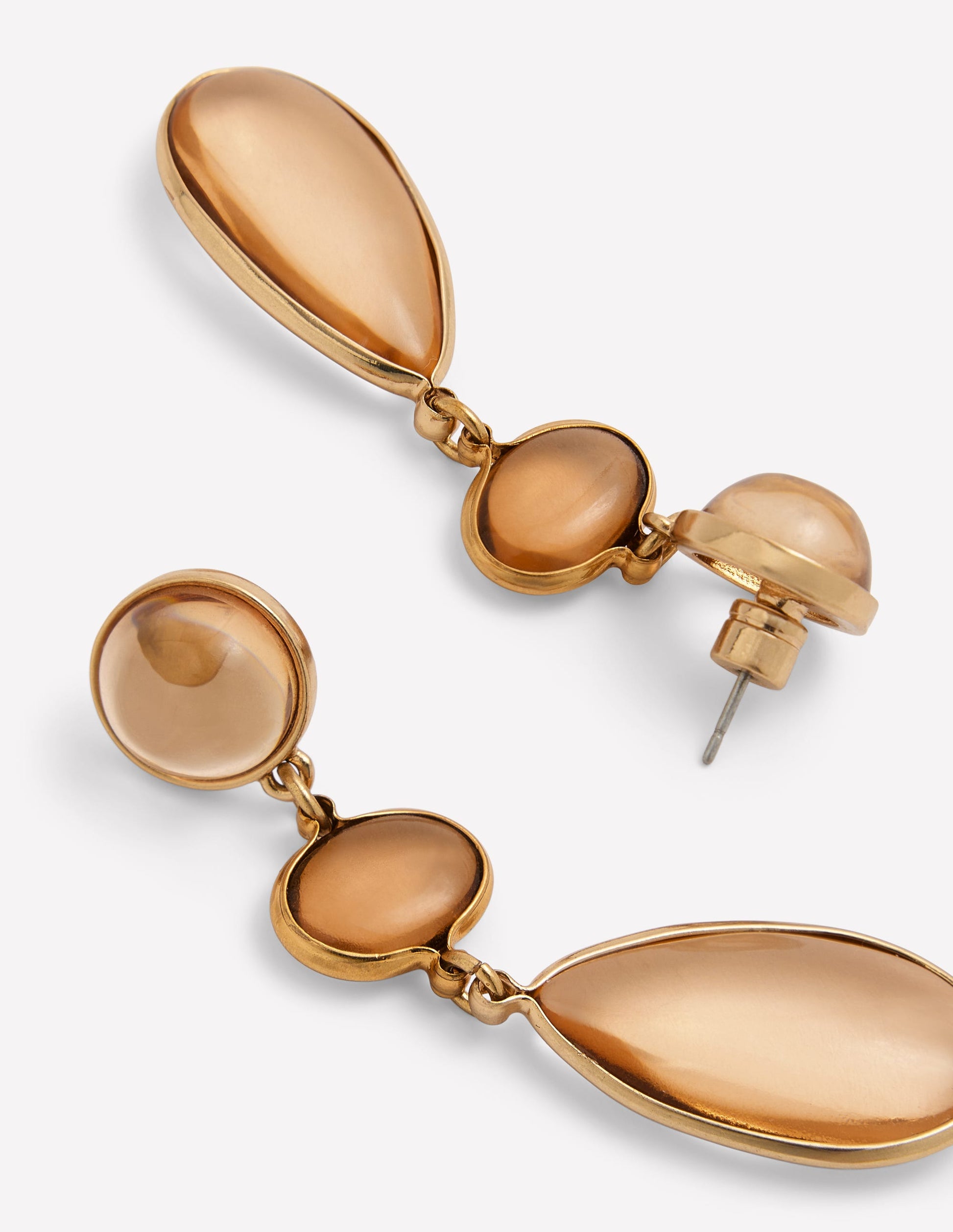 Jewel Tear Earrings-Topaz-3
