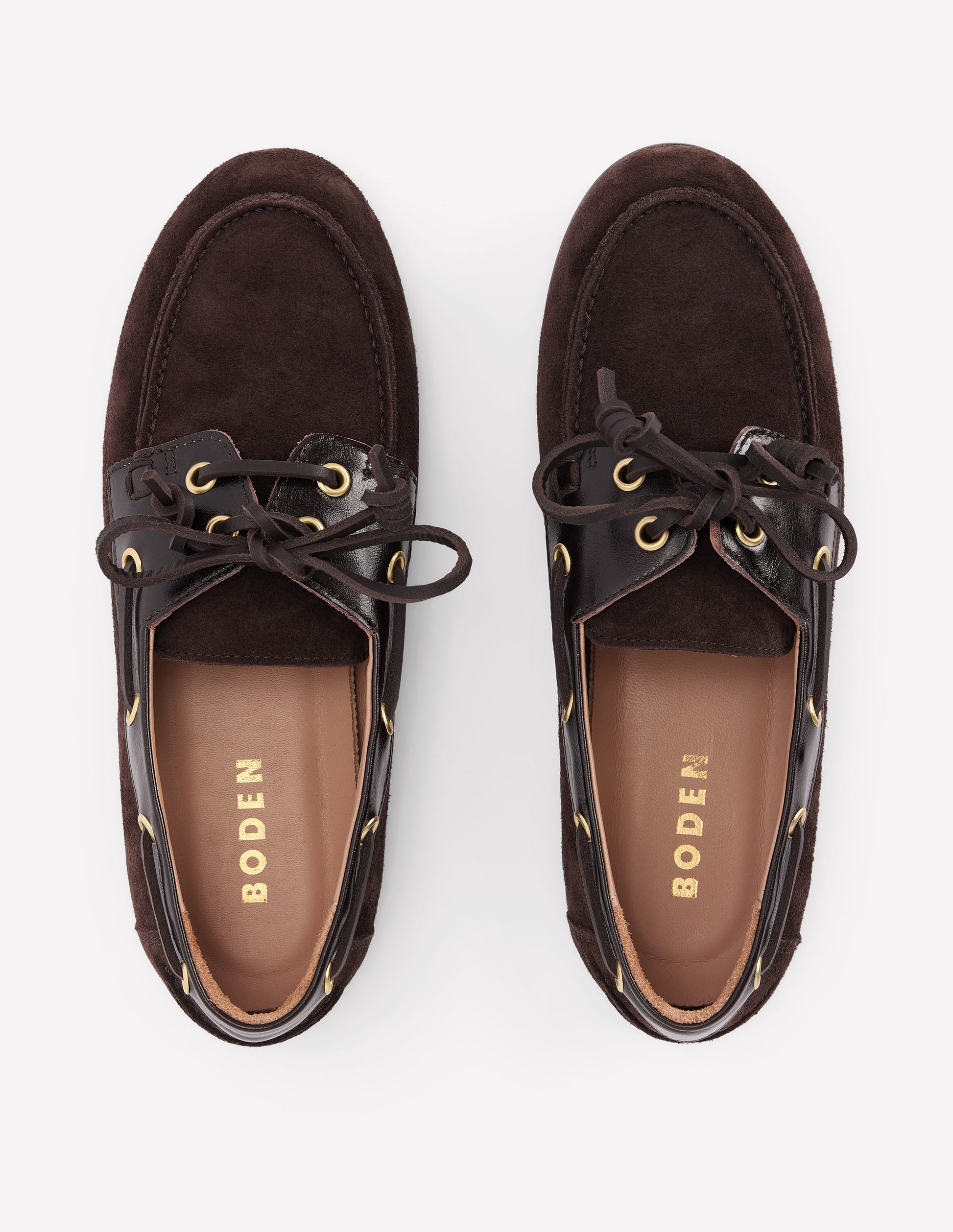 Lace-Up Boat Shoes-Bitter Chocolate-5
