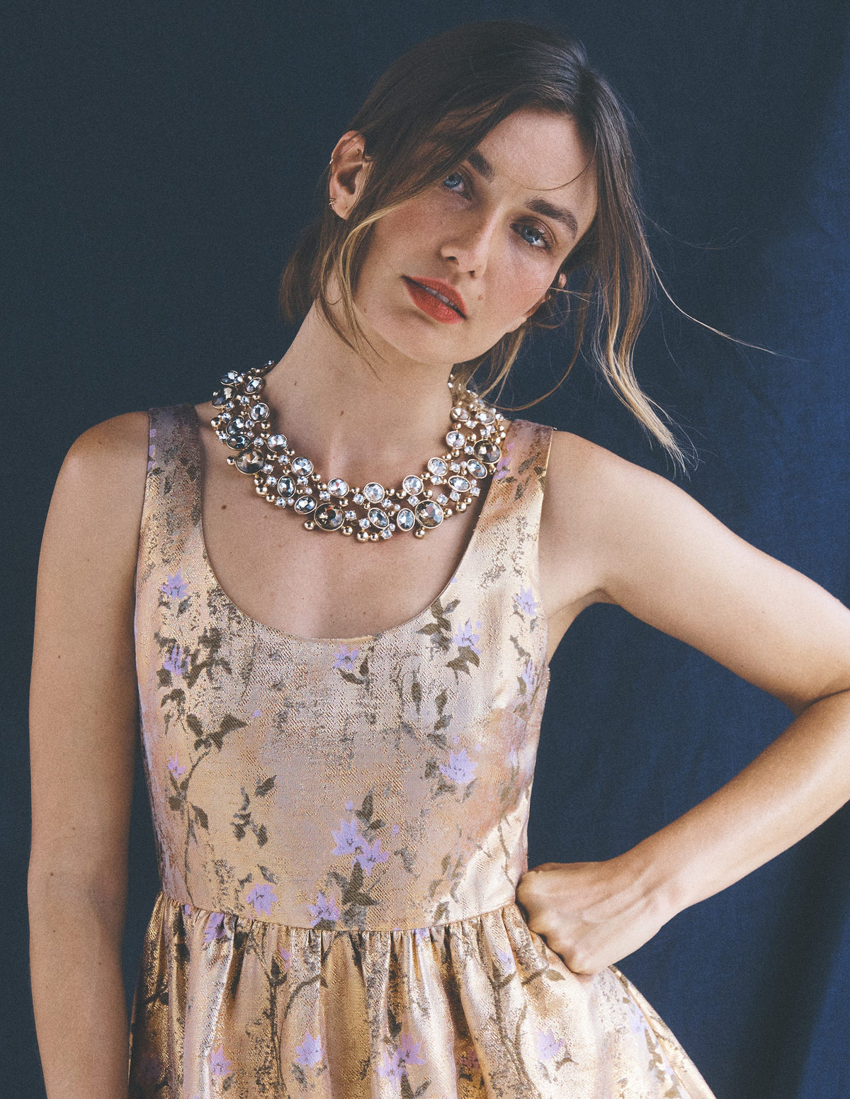Statement Jewel Necklace-Smoke-1