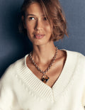 Chunky Love Lock Necklace-Tort