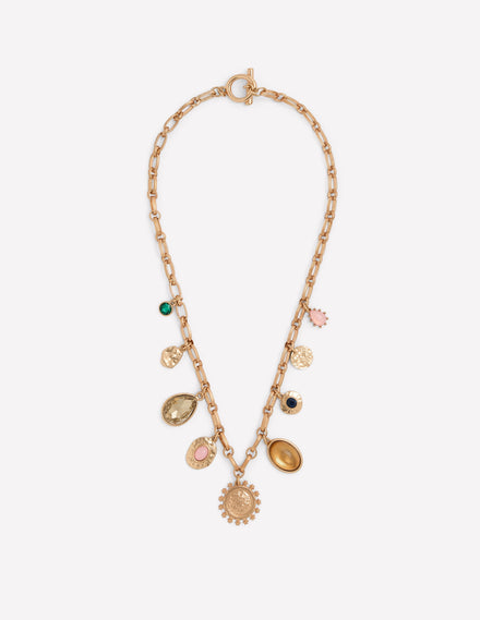 Eclectic Charm Necklace-Gold