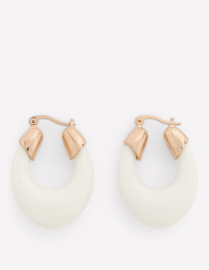 Curved Resin Hoops-Ivory