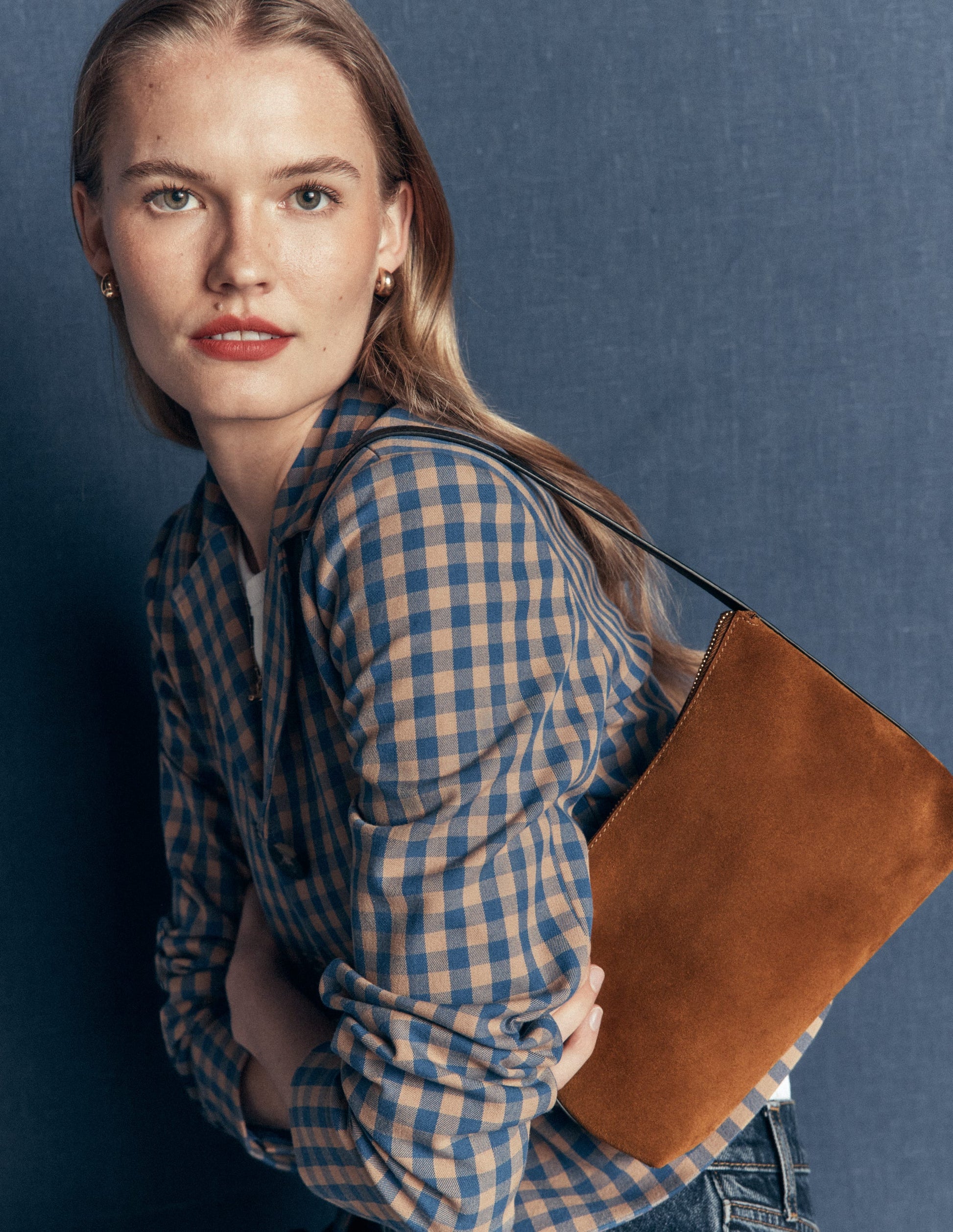 Allegra Slouchy Small Bag-Tan-1