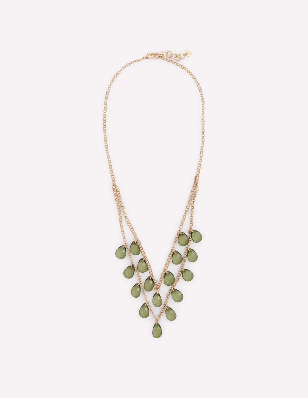 Multi Tear Necklace-Green - Image 2